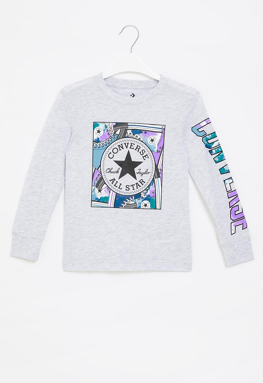 Converse - Cnvb sneaker box fill long sleeve - light grey
