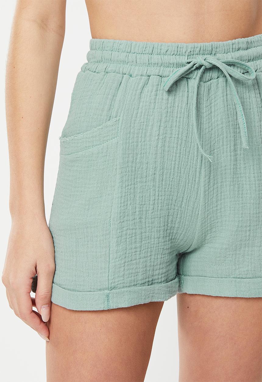 dailyfriday - Drawstring shorts - sage