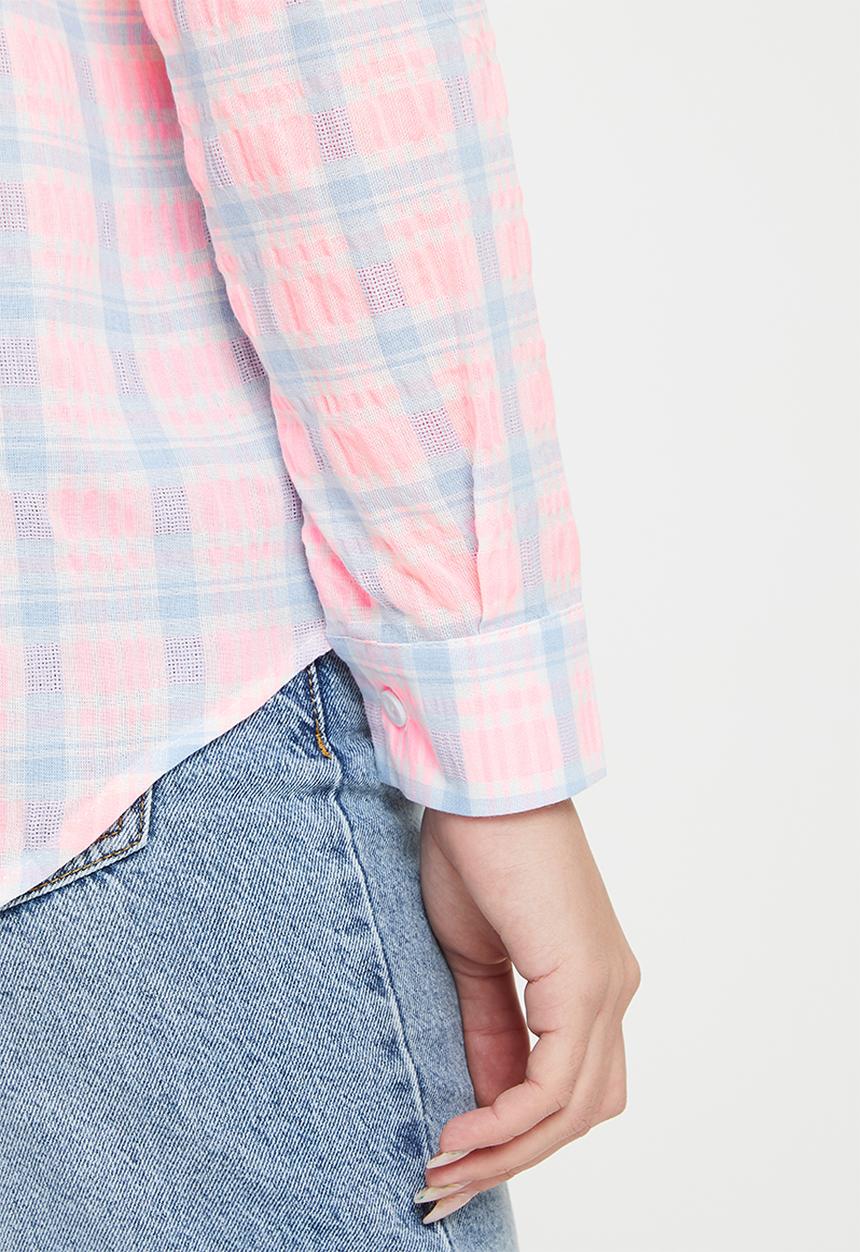 dailyfriday - Check shirt - pink