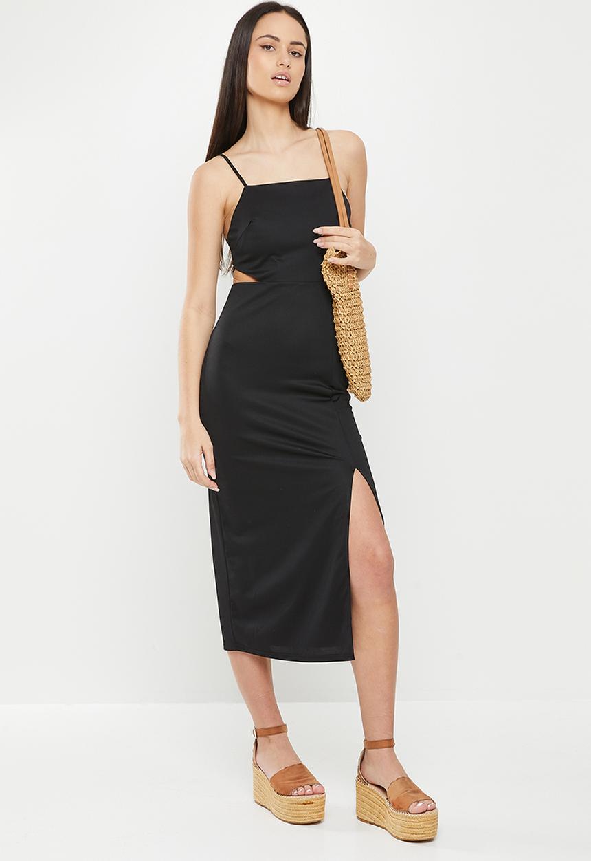 dailyfriday - Cut out midi dress - black