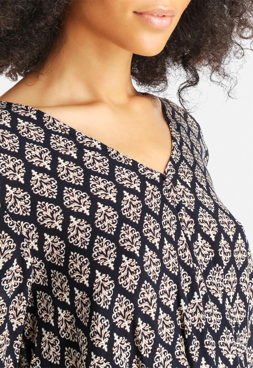 Glamorous - Border Print Playsuit
