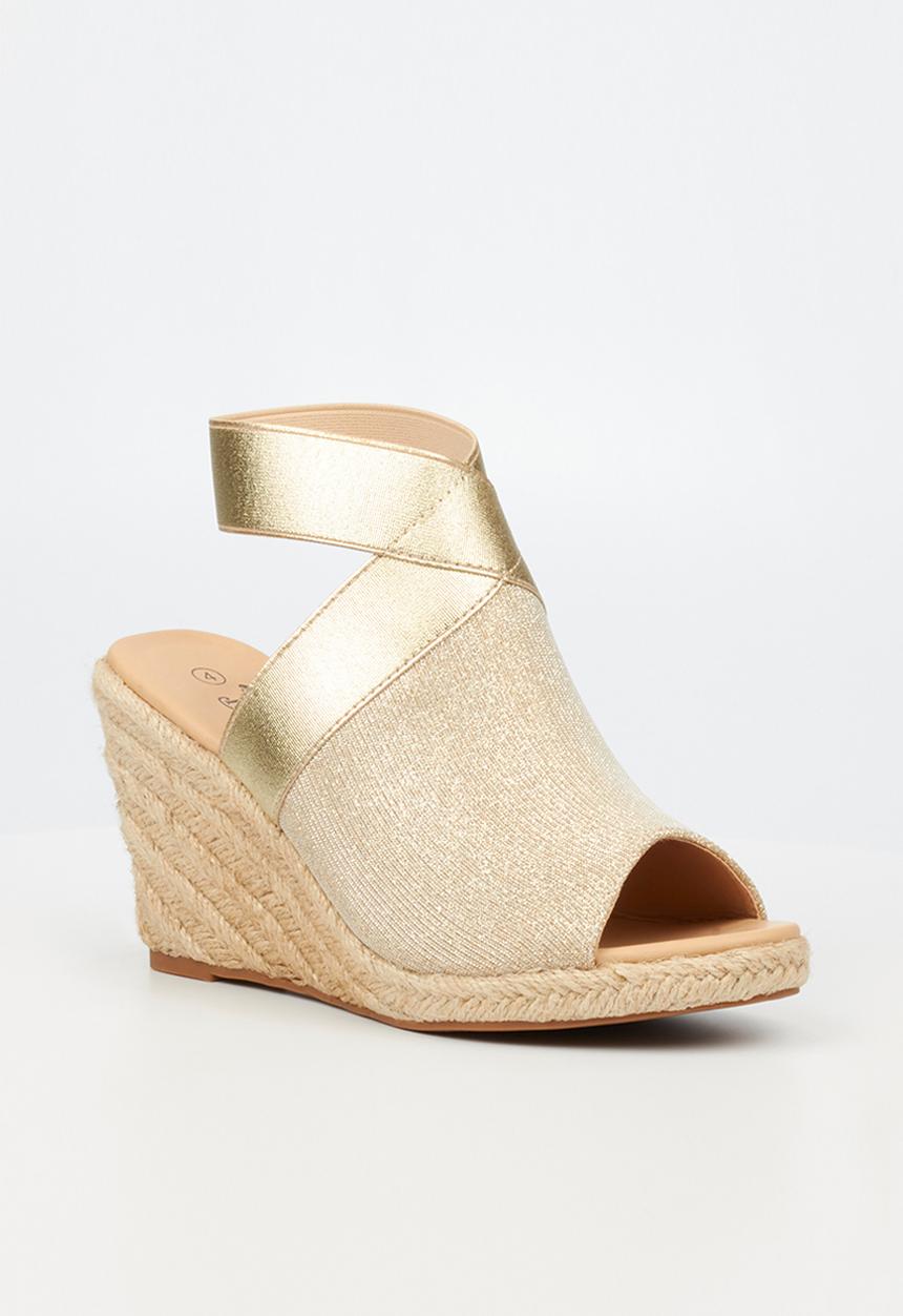Butterfly Feet - Drayco 2 espadrille wedge heel - gold