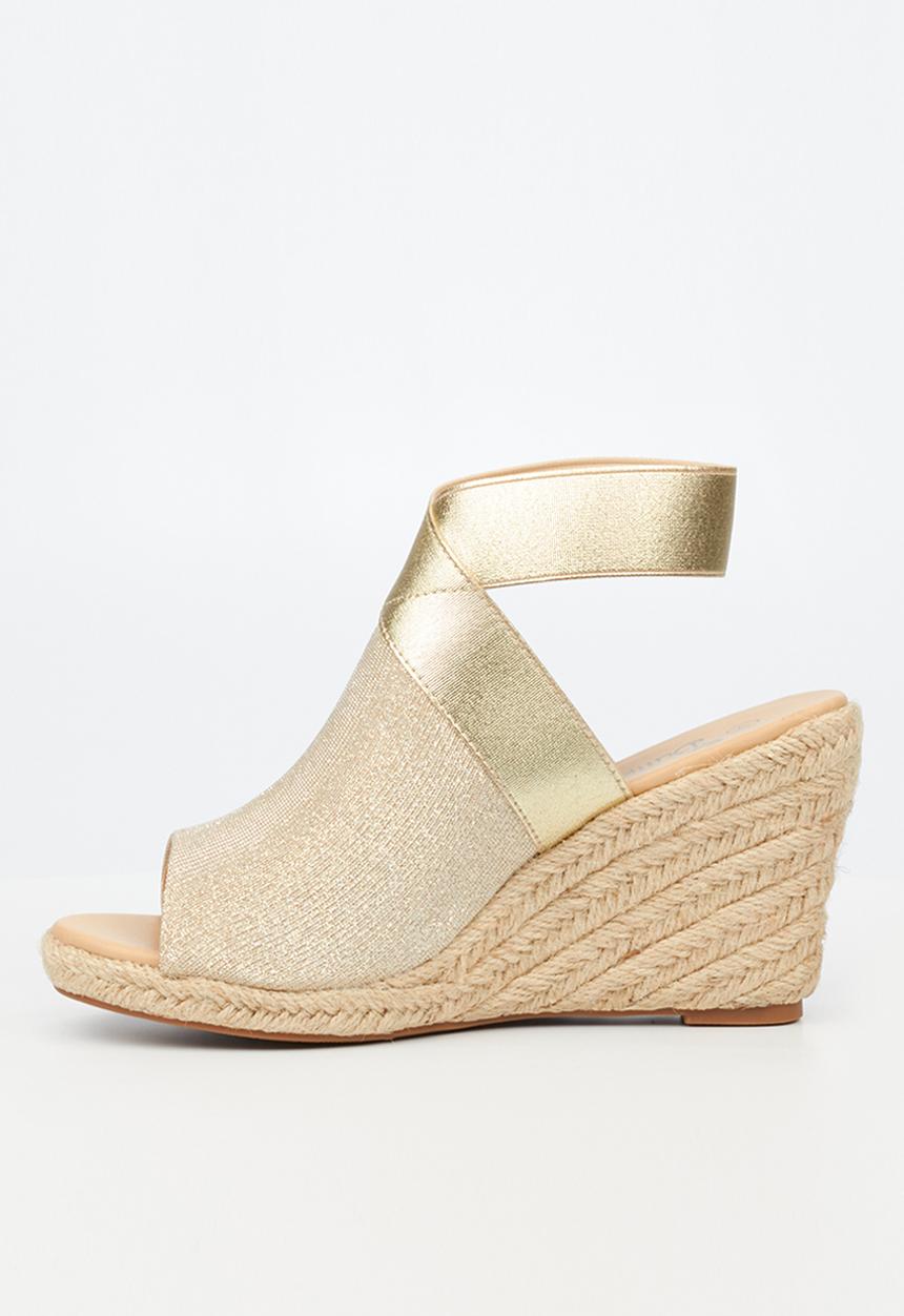 Butterfly Feet - Drayco 2 espadrille wedge heel - gold