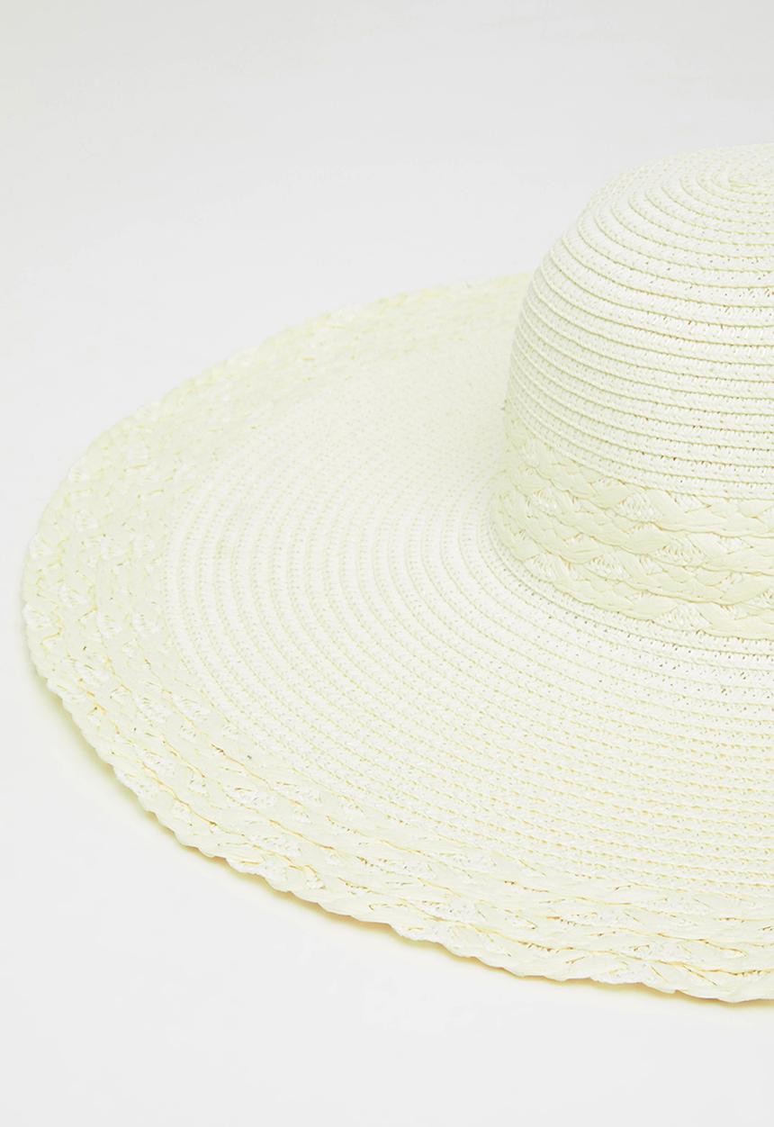 edit - Davina wide brim sun hat - natural