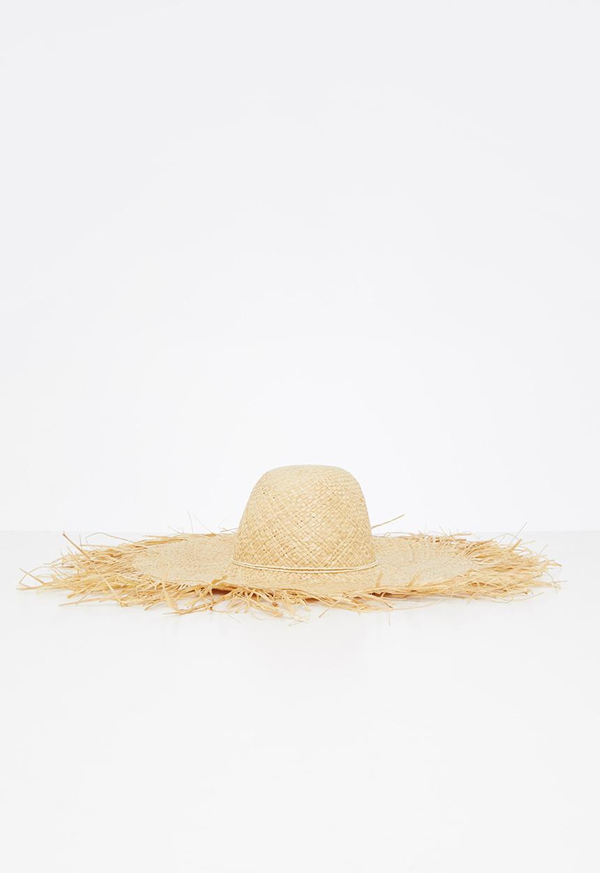 Superbalist - Jade wide brim sun hat - cream