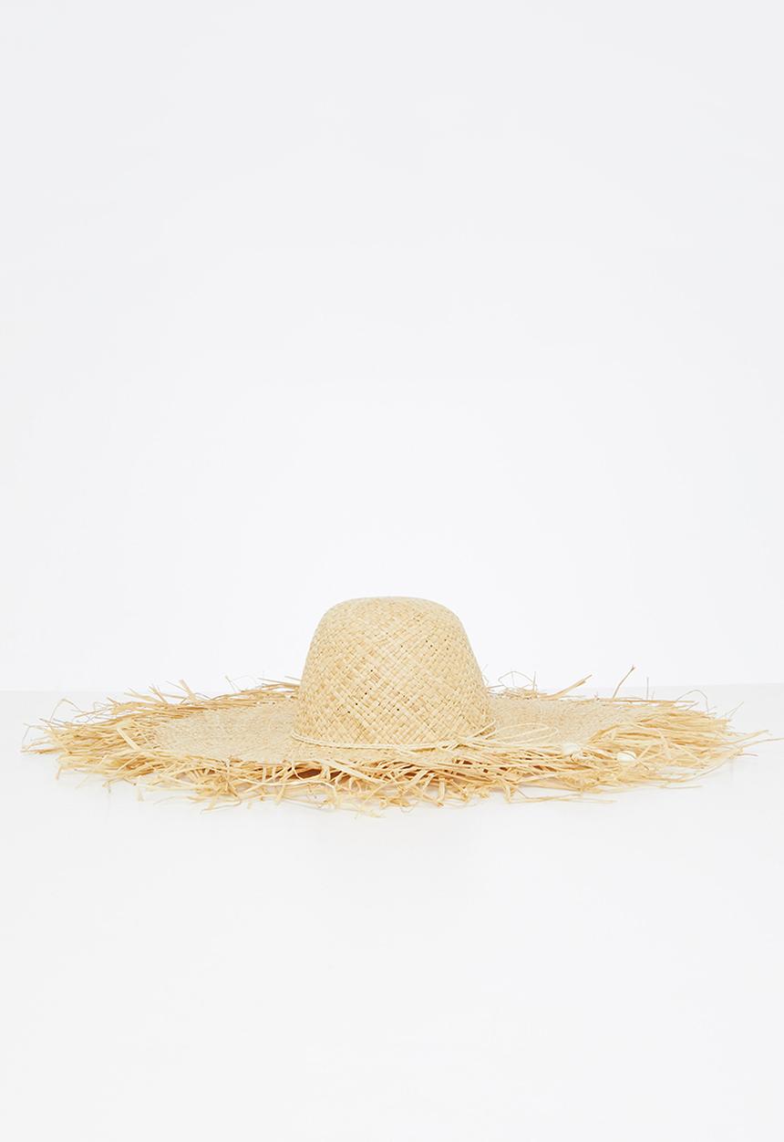 Superbalist - Jade wide brim sun hat - cream
