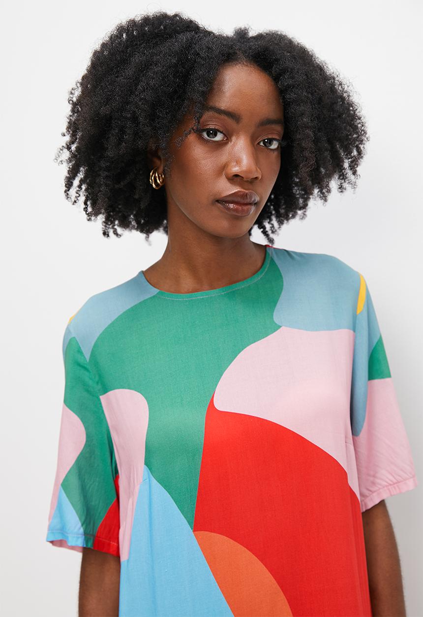 Superbalist - Woven tee dress - multi 