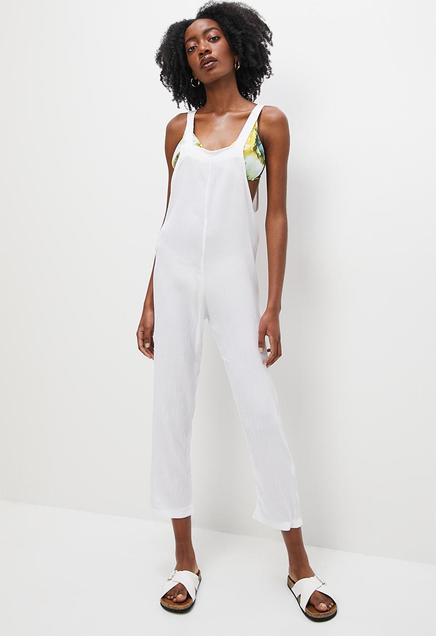 Superbalist - Square neck jumpsuit - white