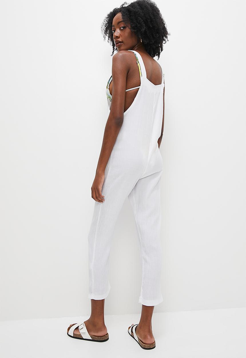Superbalist - Square neck jumpsuit - white