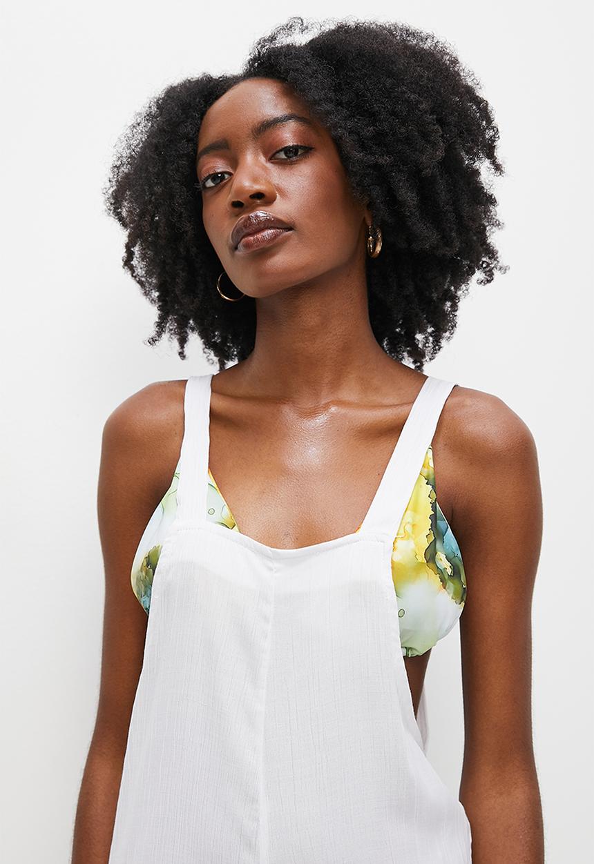 Superbalist - Square neck jumpsuit - white