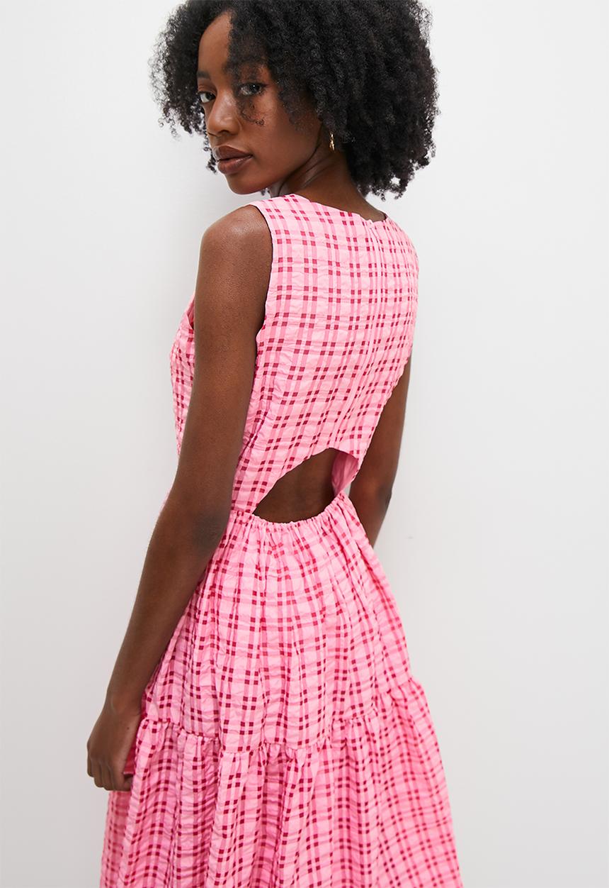 SOOR PLOOM タートル GINGHAM PRINT CHERRY 2y SOOR PLOOM タートル GINGHAM PRINT CHERRY 2y SOOR PLOOM タートル