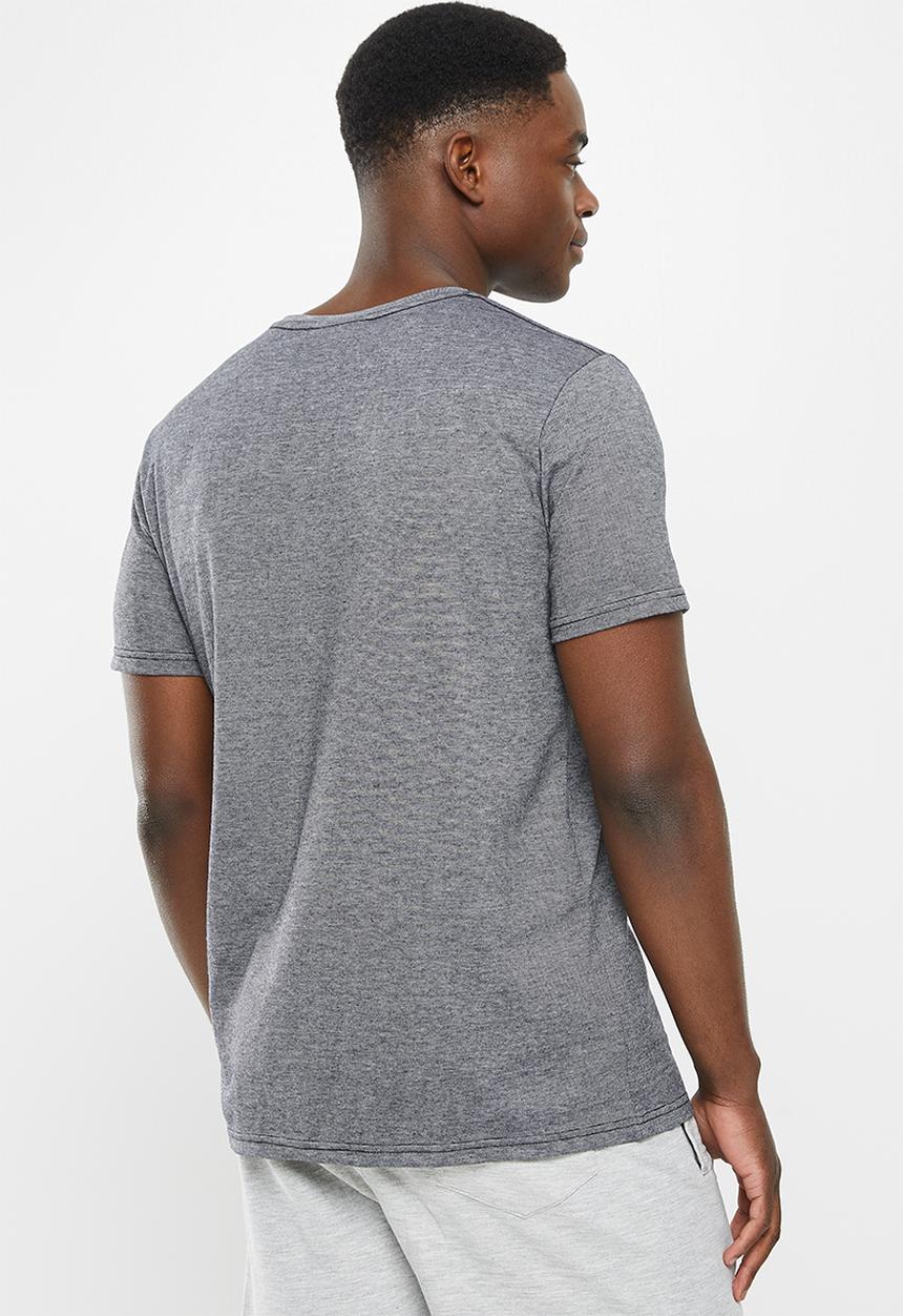 Holmes Bro's - New label short sleeve tee - black end on end