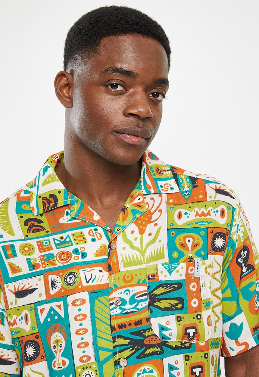 Holmes Bro's - Voodoo short sleeve shirt - rust