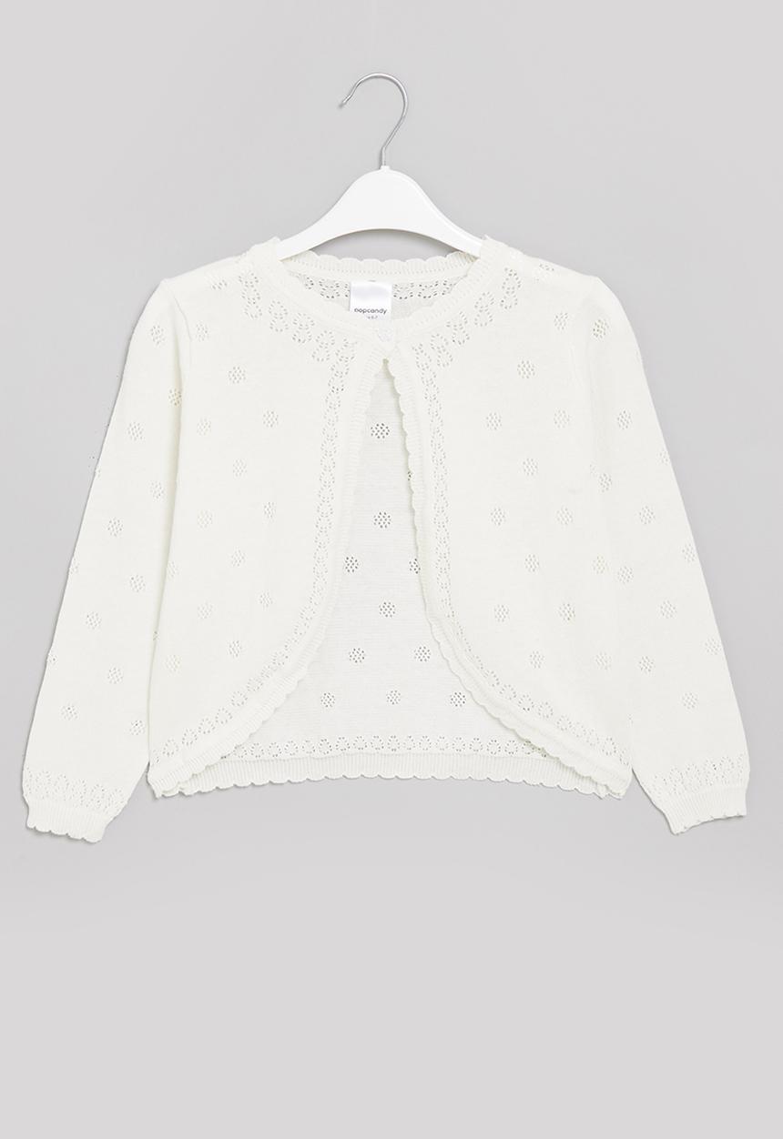 Pop Candy - Girls cardigan - white