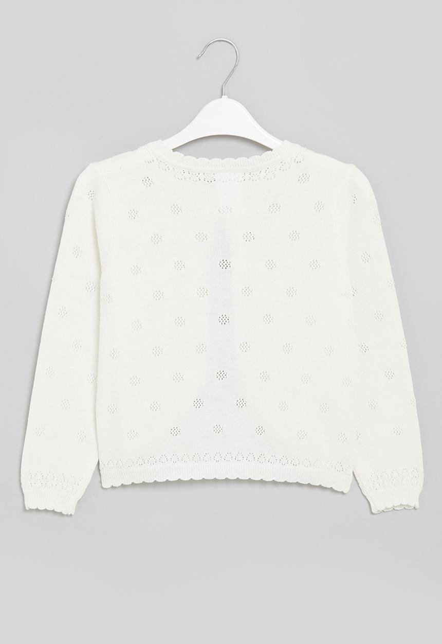Pop Candy - Girls cardigan - white