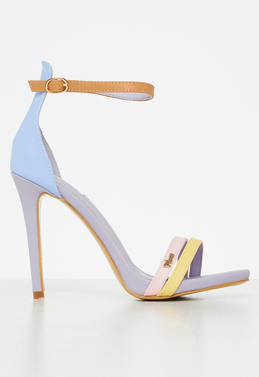 Plum - Calista barely there stiletto heel - multi