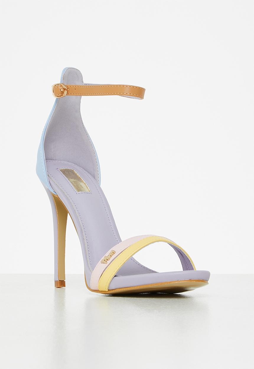 Plum - Calista barely there stiletto heel - multi