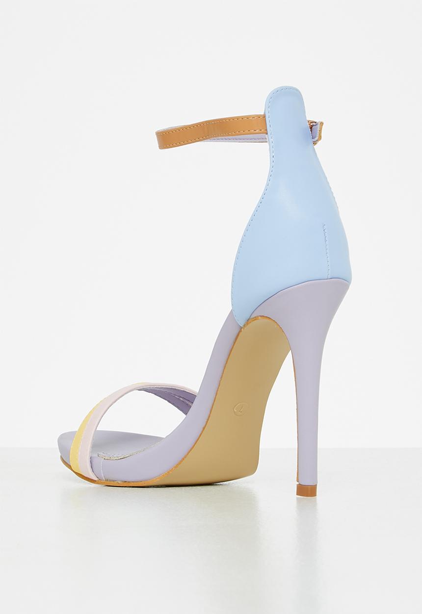 Plum - Calista barely there stiletto heel - multi
