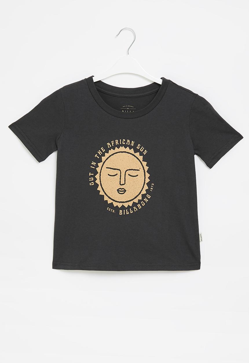 Billabong  - Girls african sun short sleeve tee - washed black