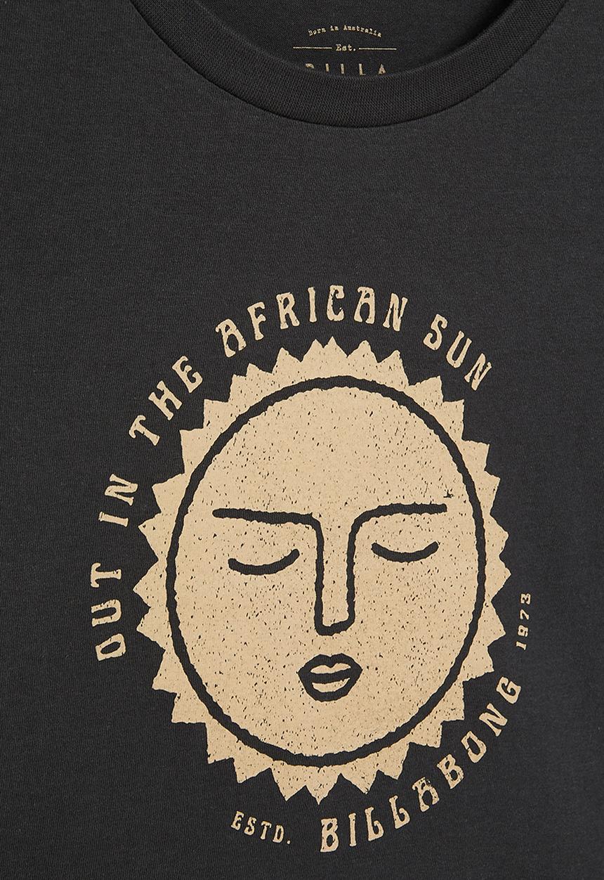 Billabong  - Girls african sun short sleeve tee - washed black