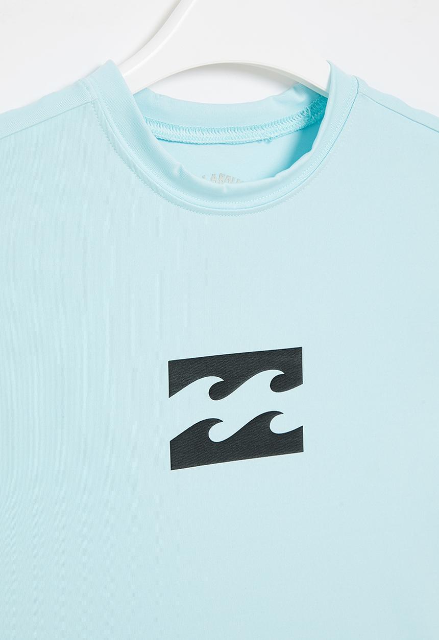 Billabong  - All day wave kids lf short sleeve - blue