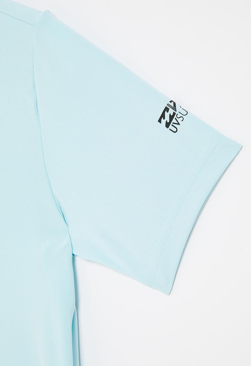 Billabong  - All day wave kids lf short sleeve - blue