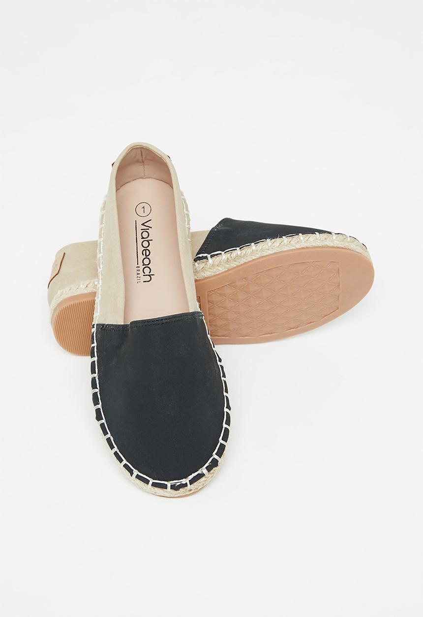Viabeach -  Espadrille - black & stone