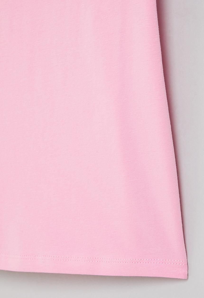 SISSY BOY - Boxy top with contrast panels - pink & off white