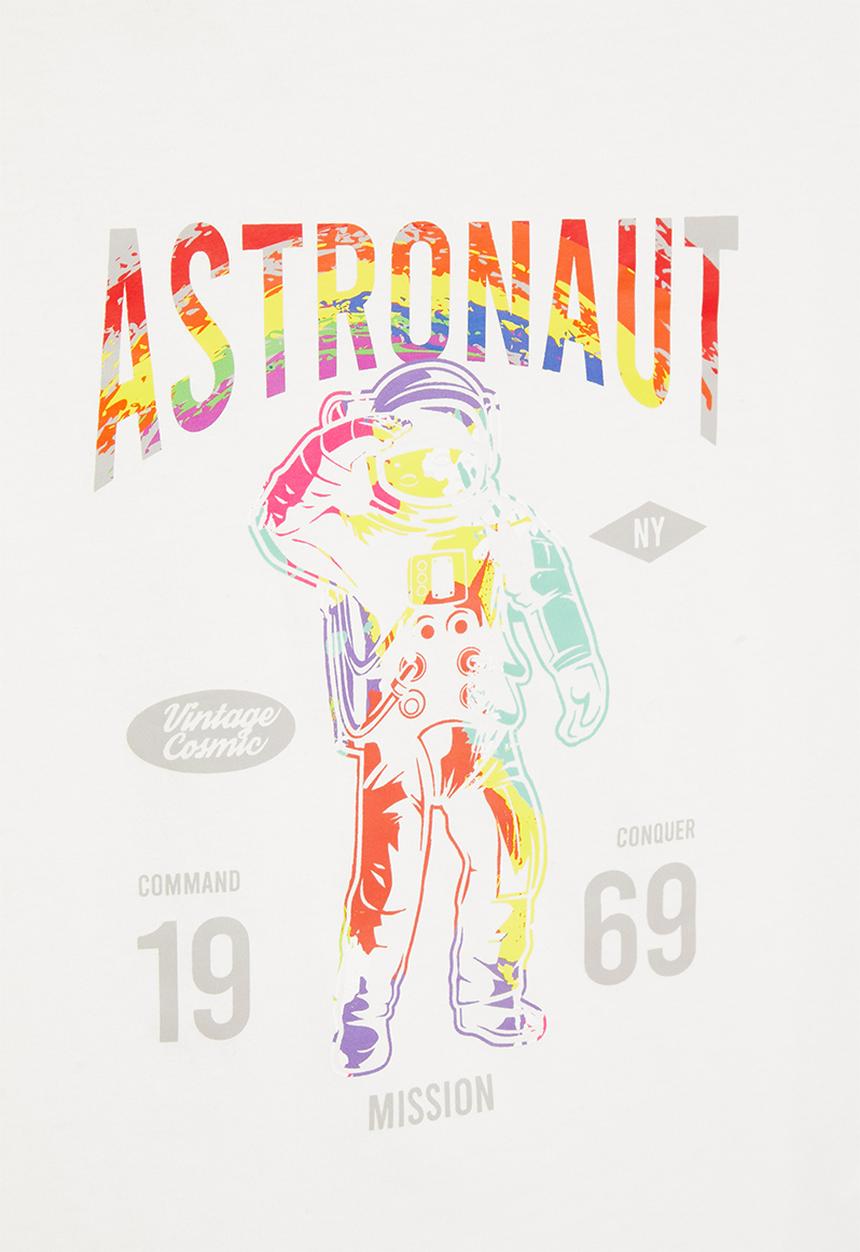 Rebel Republic - Boys astronaut tee - white