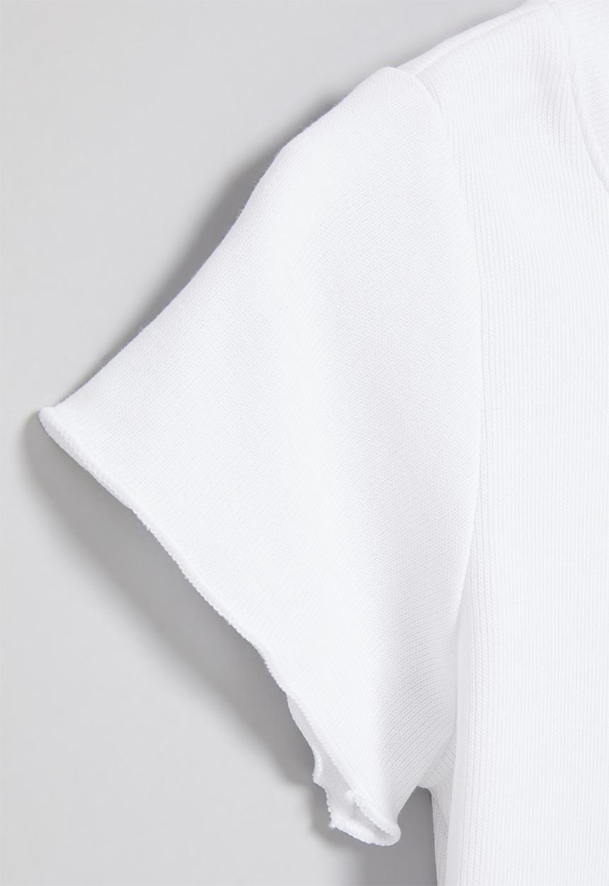 Rebel Republic - Girls lettuce crop tee - white
