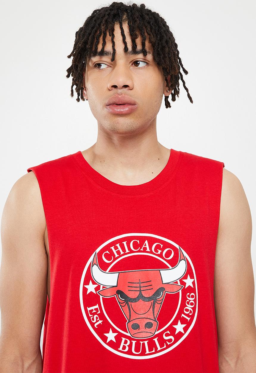 NBA - Chicago Bulls fashion print T-shirt - red