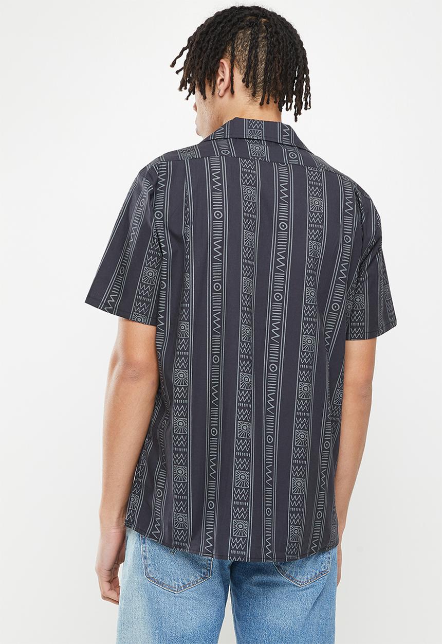 O'Neill - Mythic lines short sleeve woven shirt - black