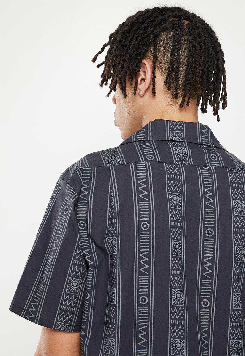 O'Neill - Mythic lines short sleeve woven shirt - black