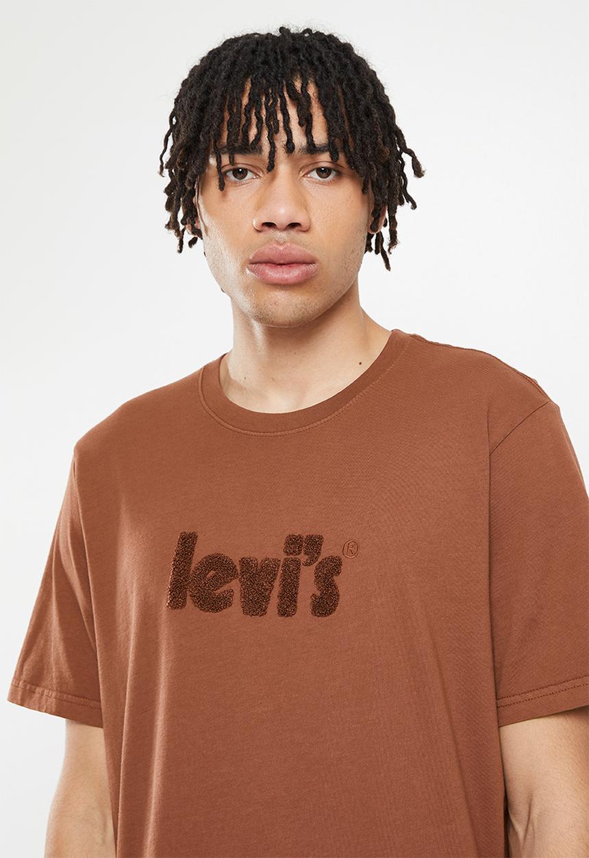 Levi’s® - Short sleeve relaxed fit tee poster logo gd - cinnamon
