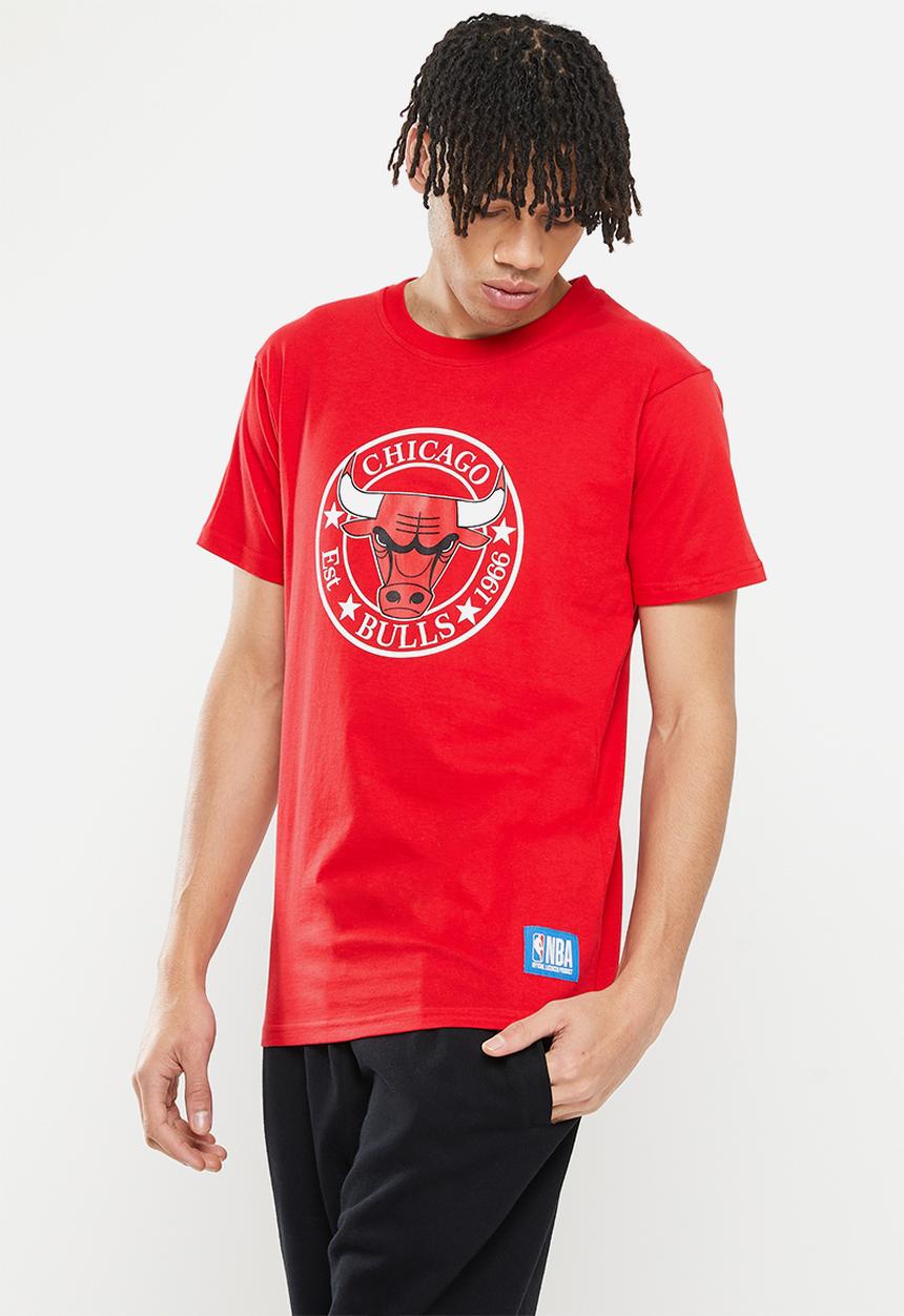 NBA - Chicago Bulls core badge print tee - red