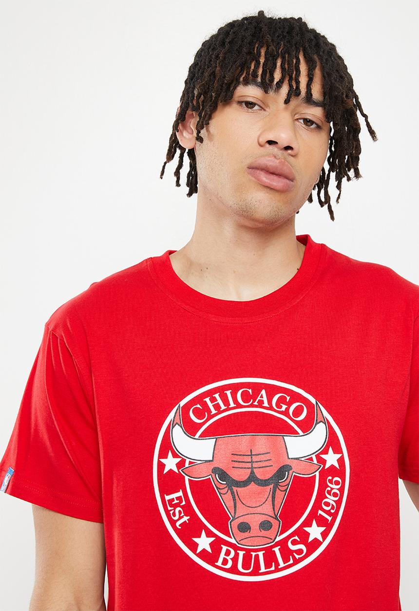 NBA - Chicago Bulls core badge print tee - red