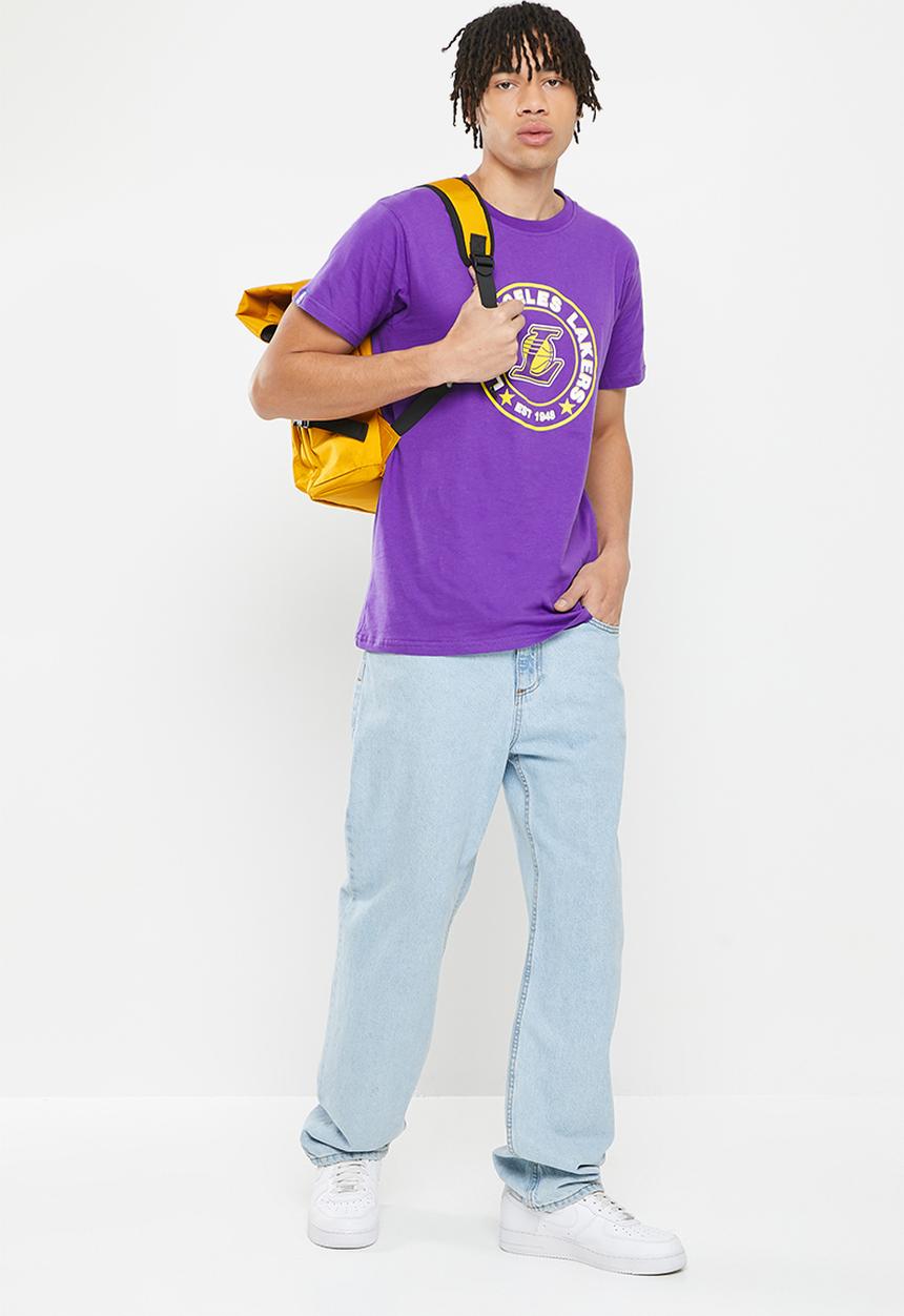 NBA - LA Lakers core badge print tee - purple