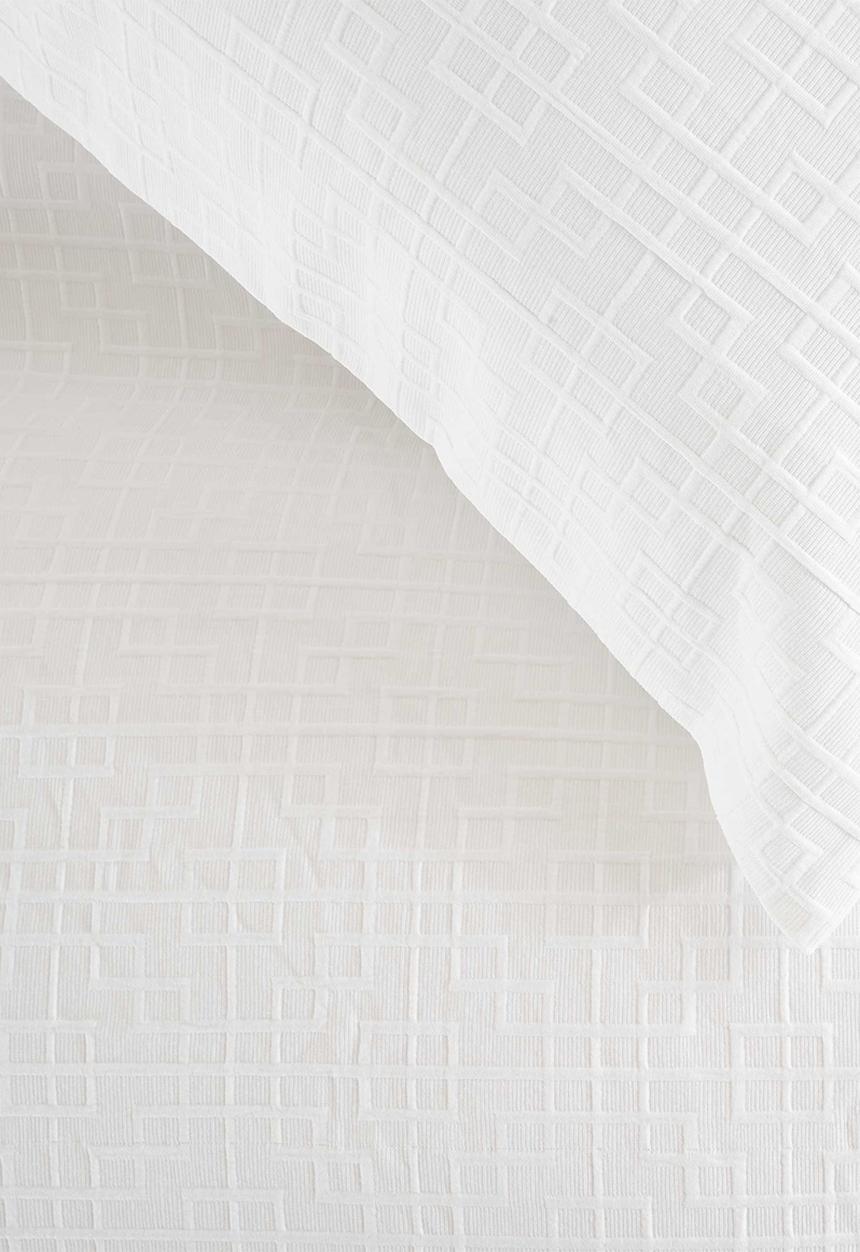 Linen House - Florence duvet cover set - alabaster
