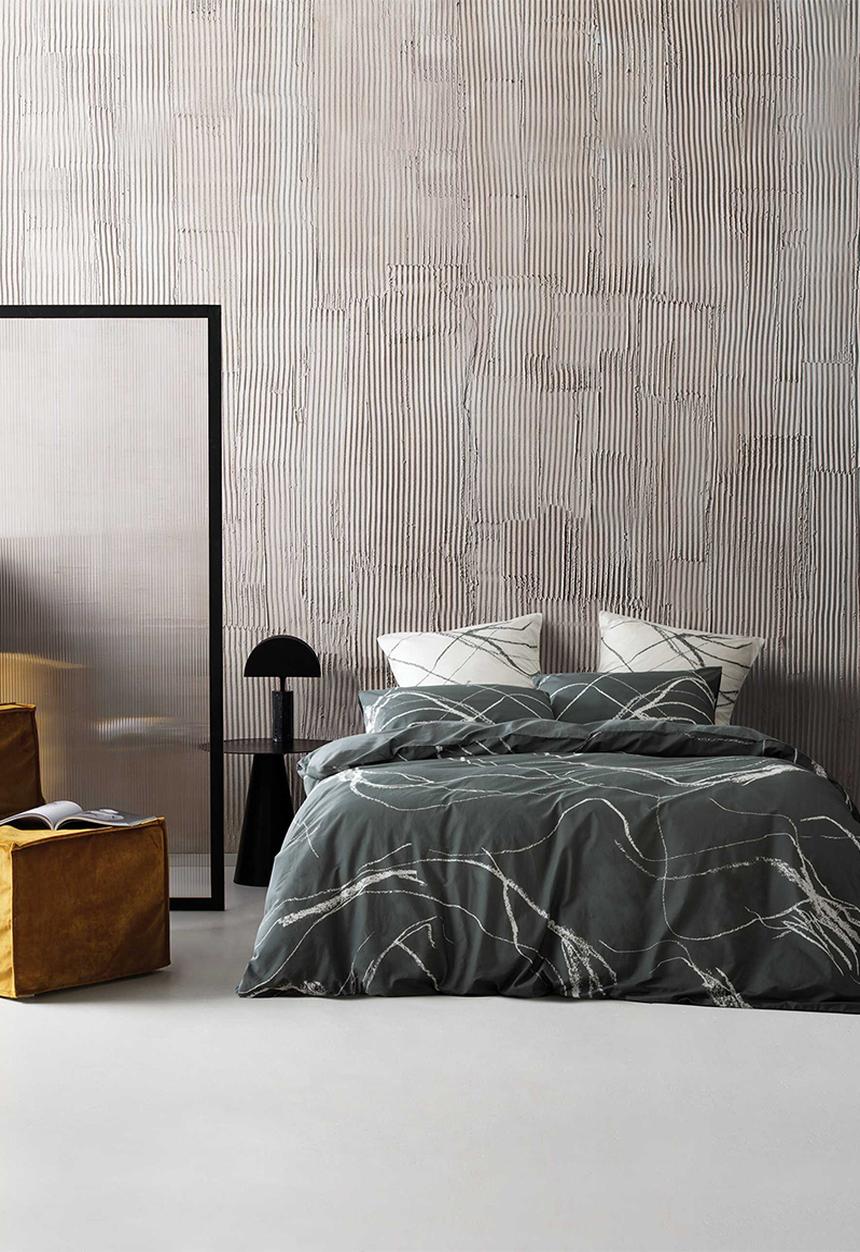 Linen House - Solna duvet cover set - storm