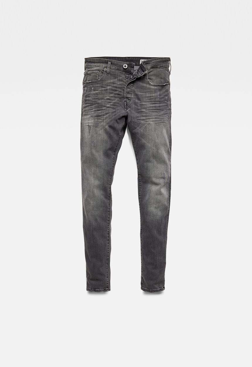 G-STAR - 3301 slim fit jeans - faded crow destroyed