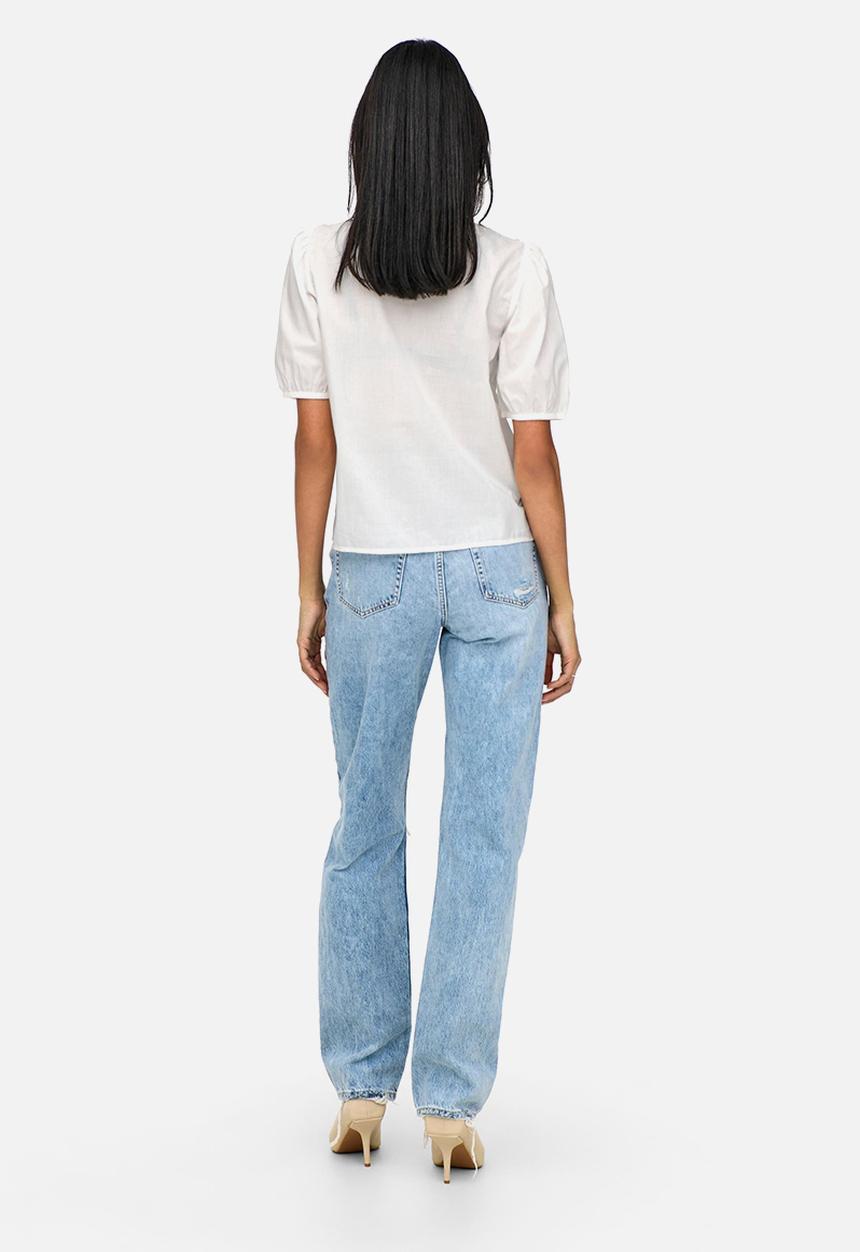 Jacqueline de Yong - Claudia 2/4 shirt - white