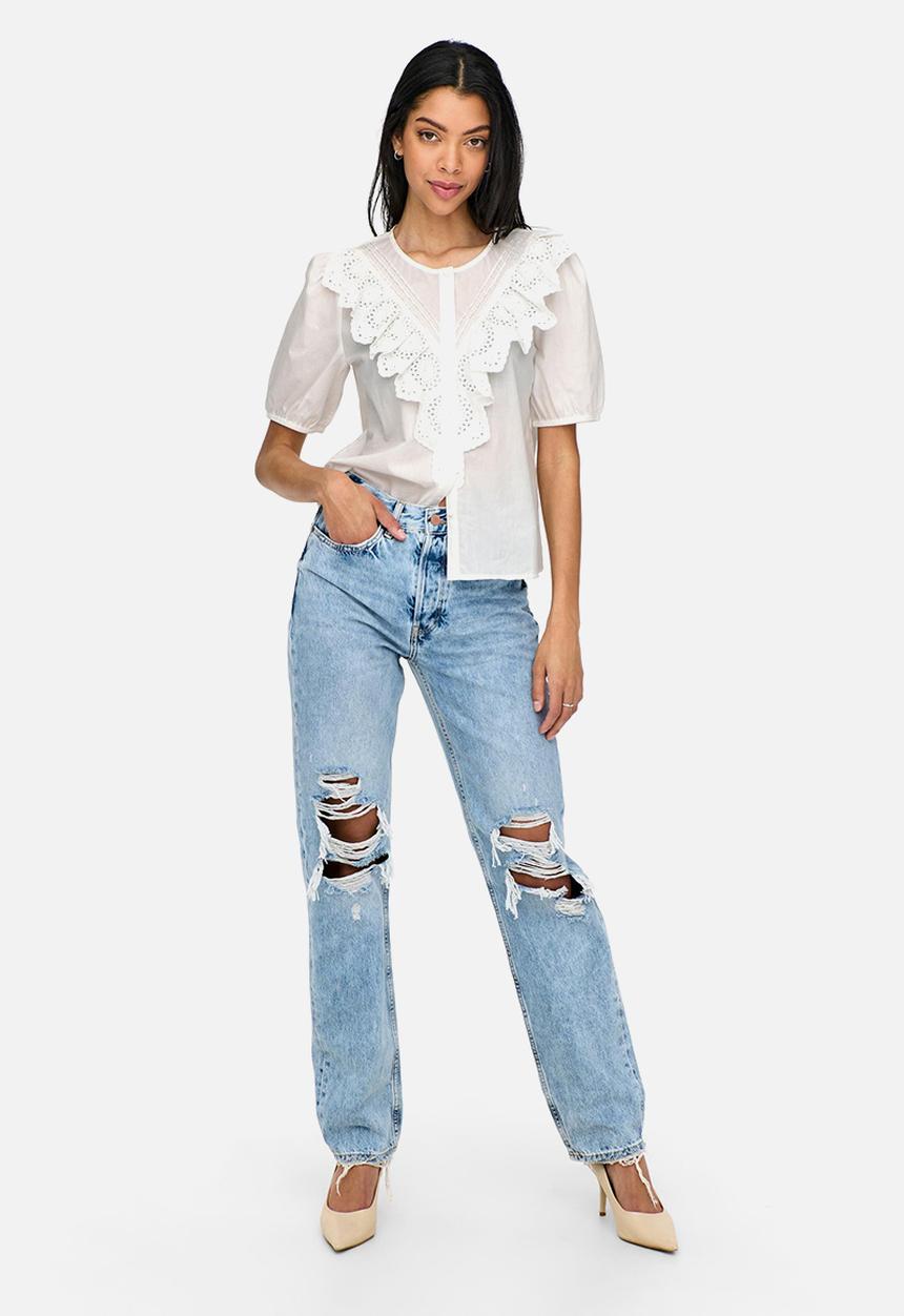 Jacqueline de Yong - Claudia 2/4 shirt - white