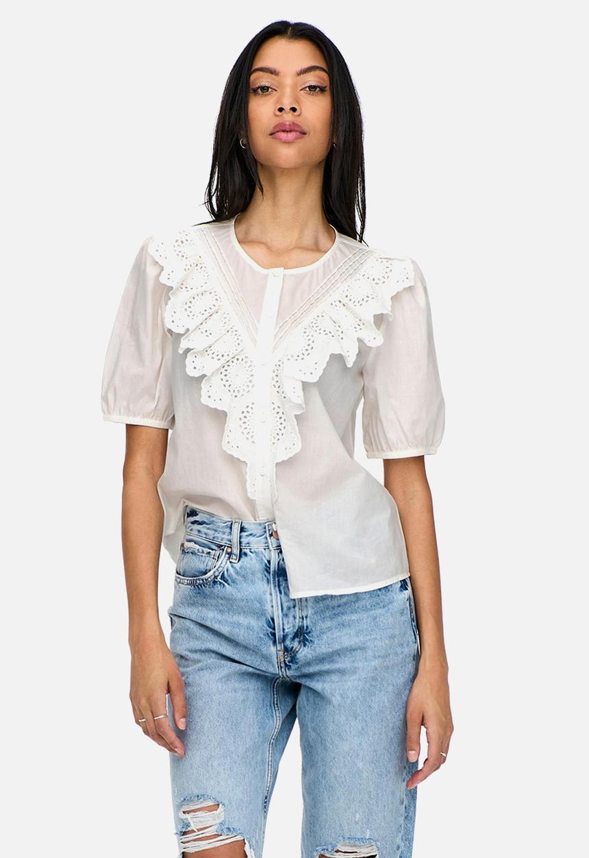 Jacqueline de Yong - Claudia 2/4 shirt - white