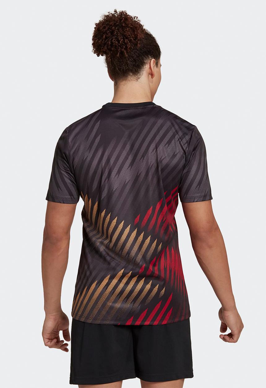 adidas Performance - Germany Training T-shirt Pre Match World Cup 2022  - black/grey six