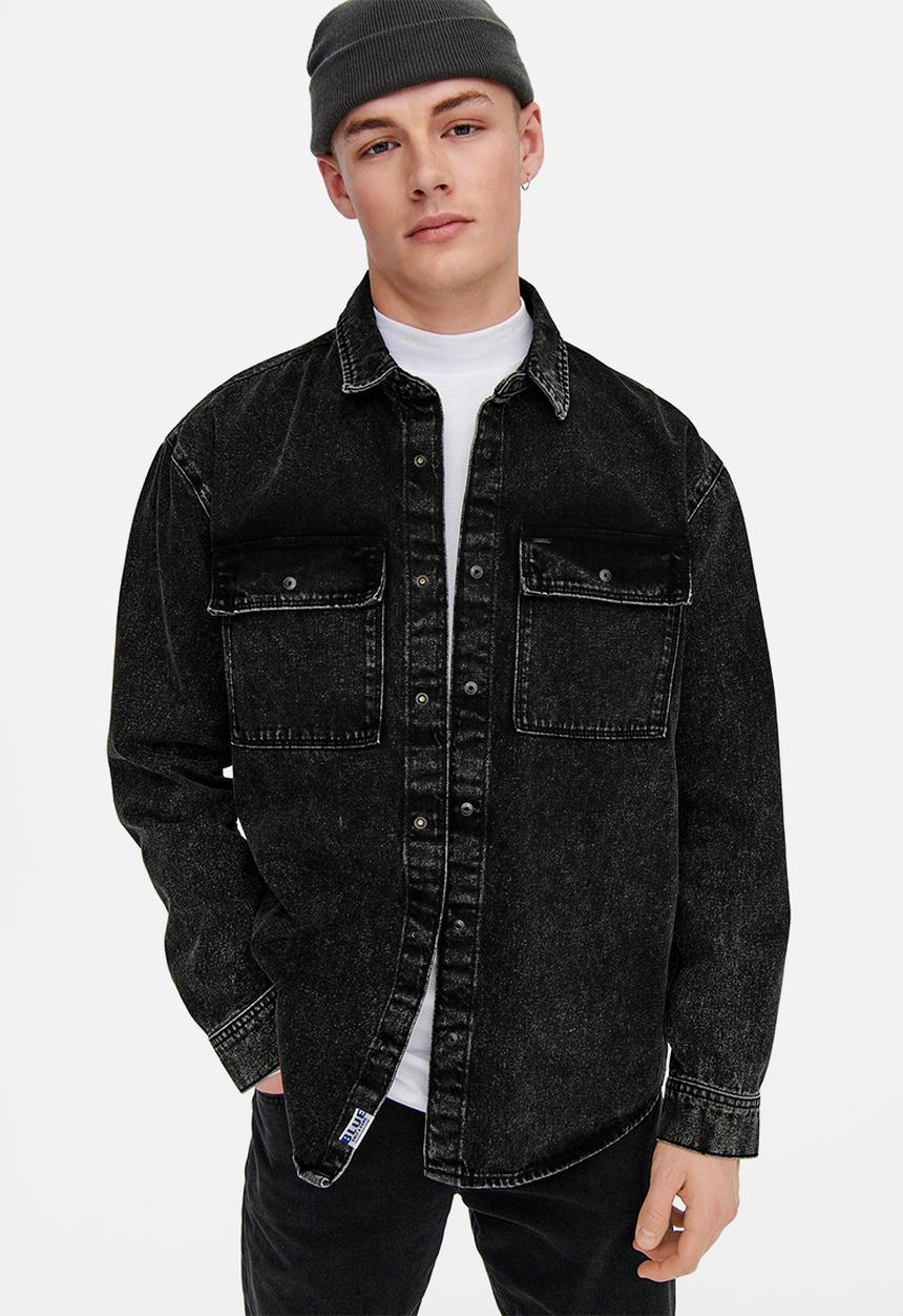 Only & Sons - Onsbill overshirt - black