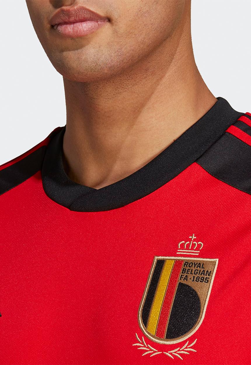 adidas Performance - Belgium  Home Soccer WC 22 Jersey- red & black