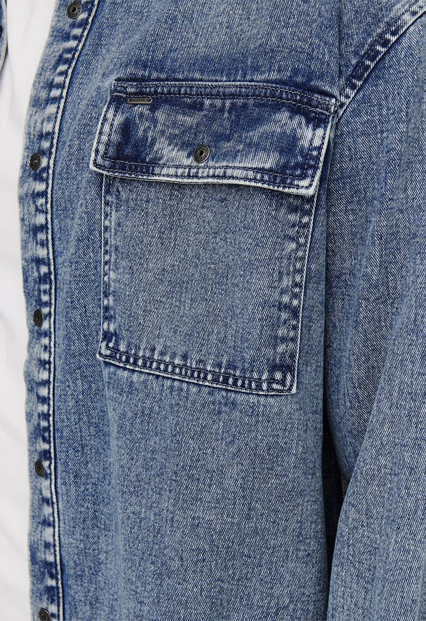 Only & Sons - Onsbill washed 2965 overshirt - light blue
