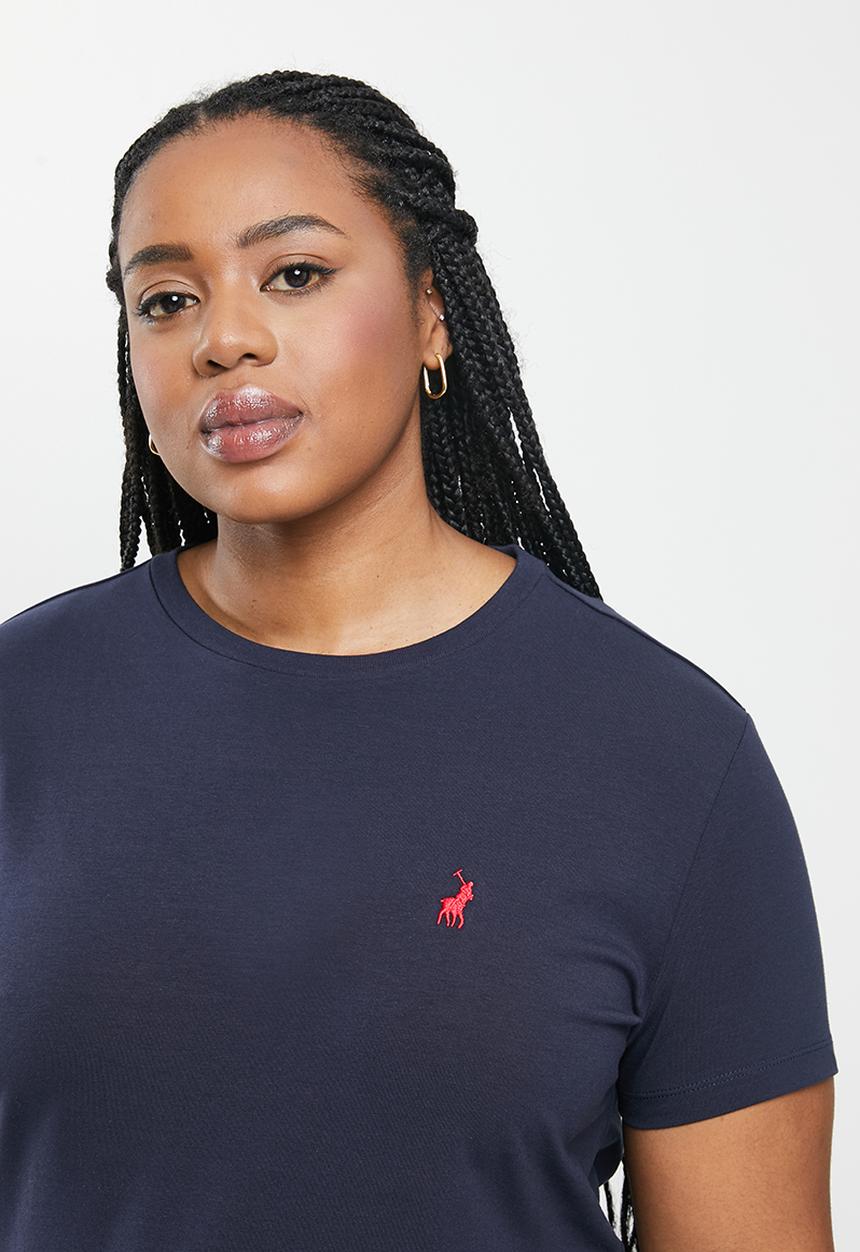 POLO - Plus allie basic short sleeve  essential crew neck t-shirt - navy