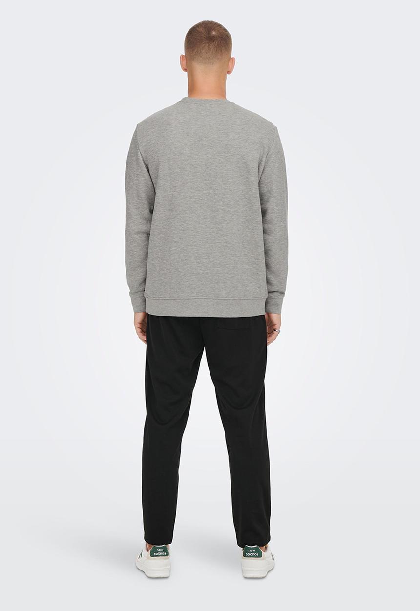 Only & Sons - Onsdylan reg stanford crew sweat - light grey