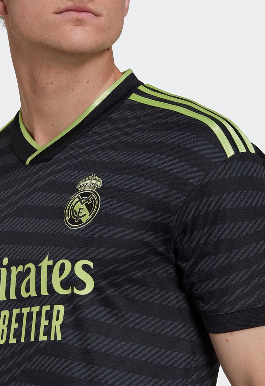 adidas Performance - Real Madrid 3rd replica jersey 22/23 - black pulse/lime